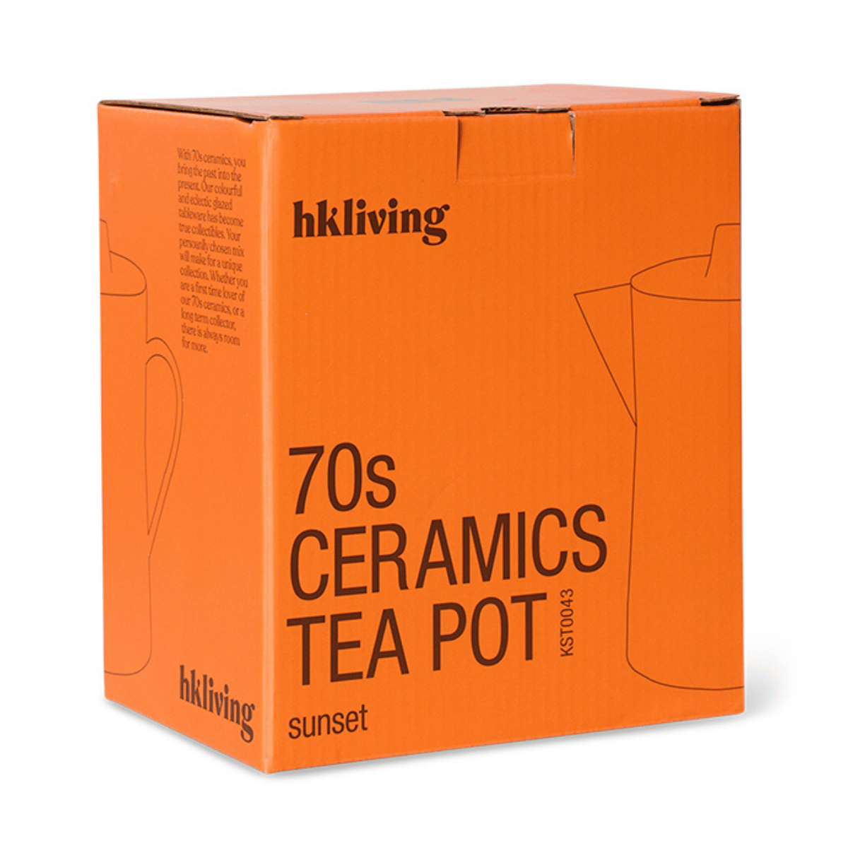 HKliving Theepot 70's Ceramics Sunset