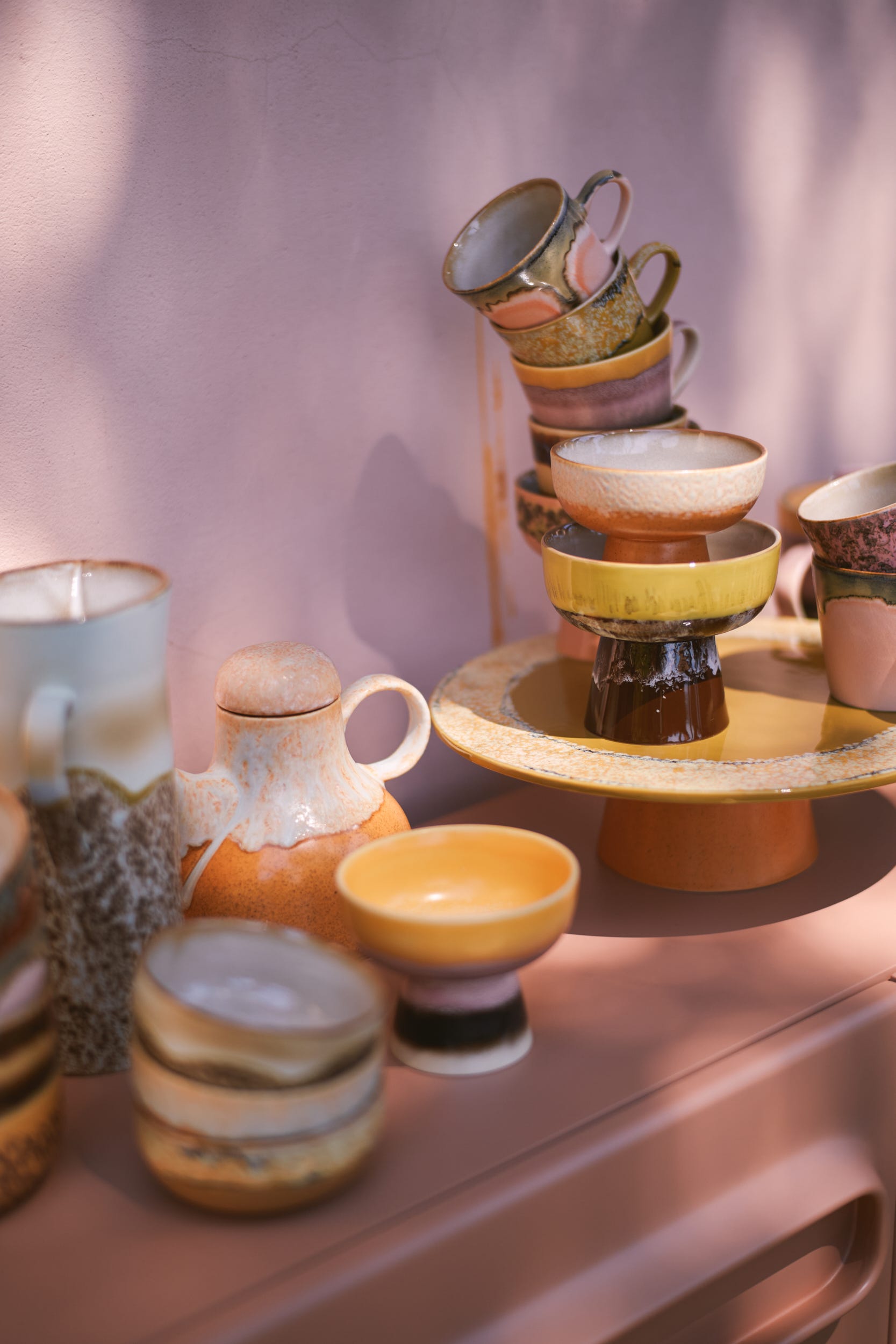 HKliving Koffiepot 70's Ceramics Dunes