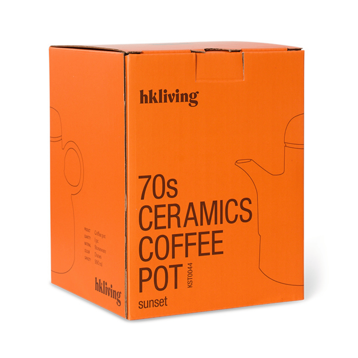 HKliving Koffiepot 70's Ceramics Dunes