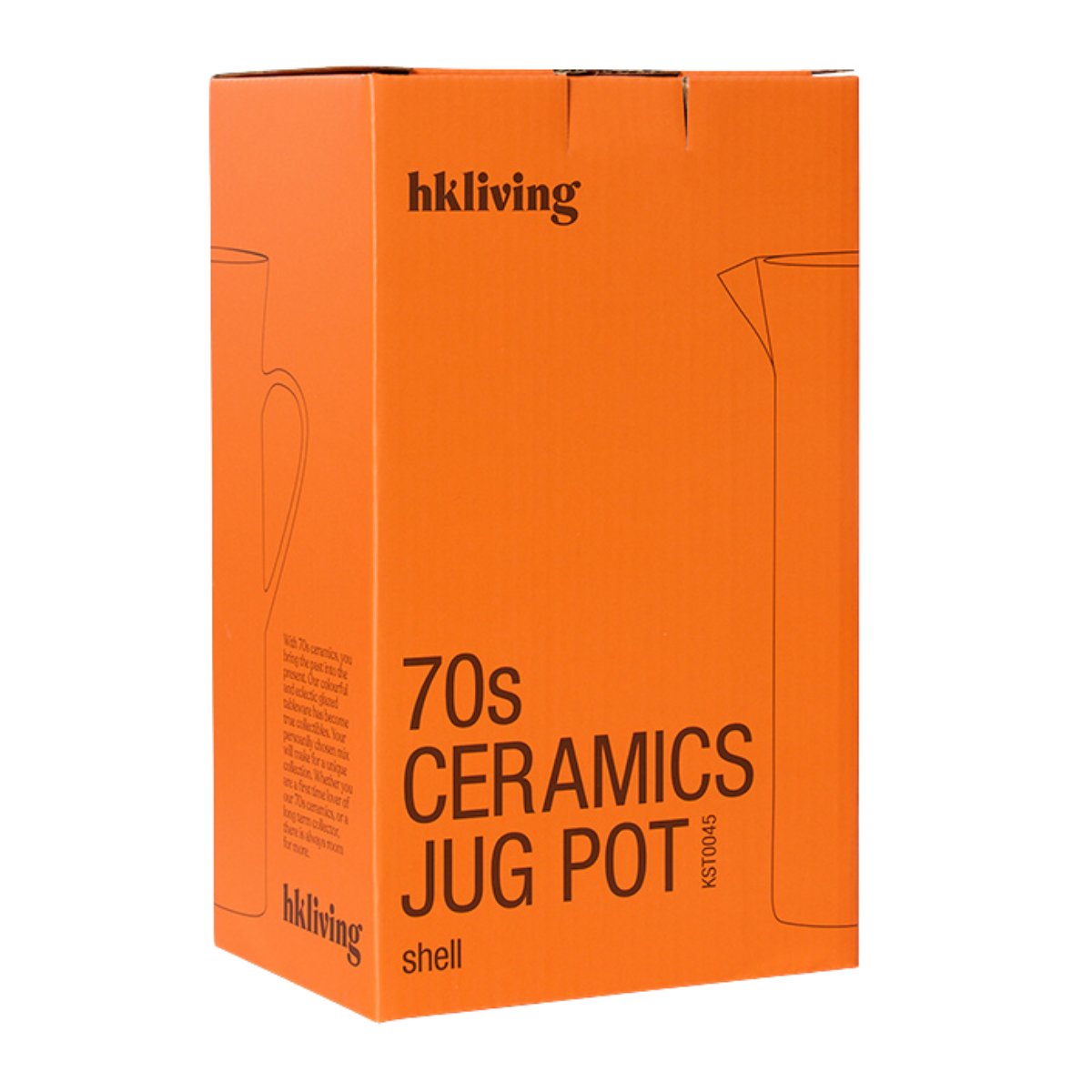 HKliving Karaf 70's Ceramics Shell 1.2 L