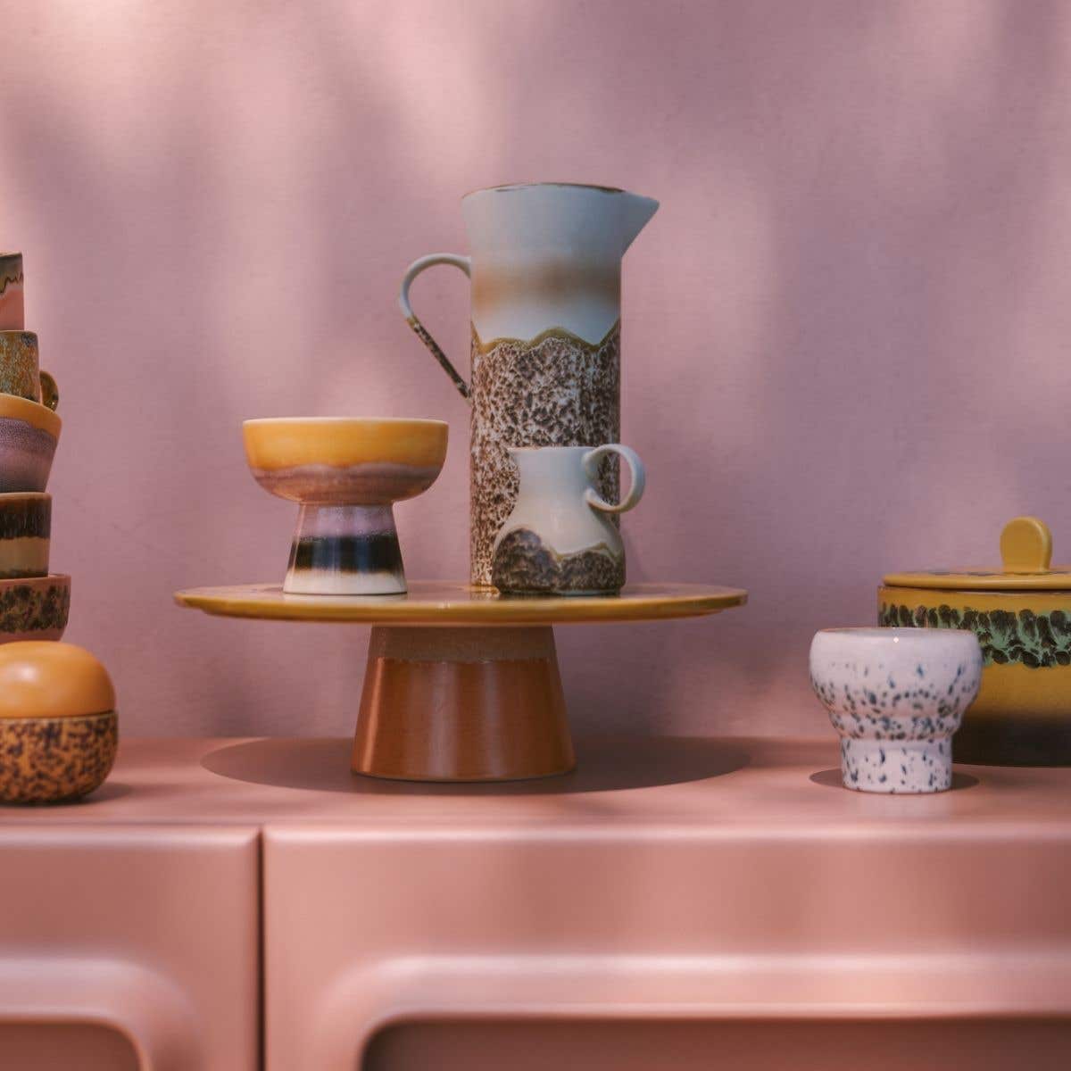 HKliving Karaf 70's Ceramics Shell 1.2 L