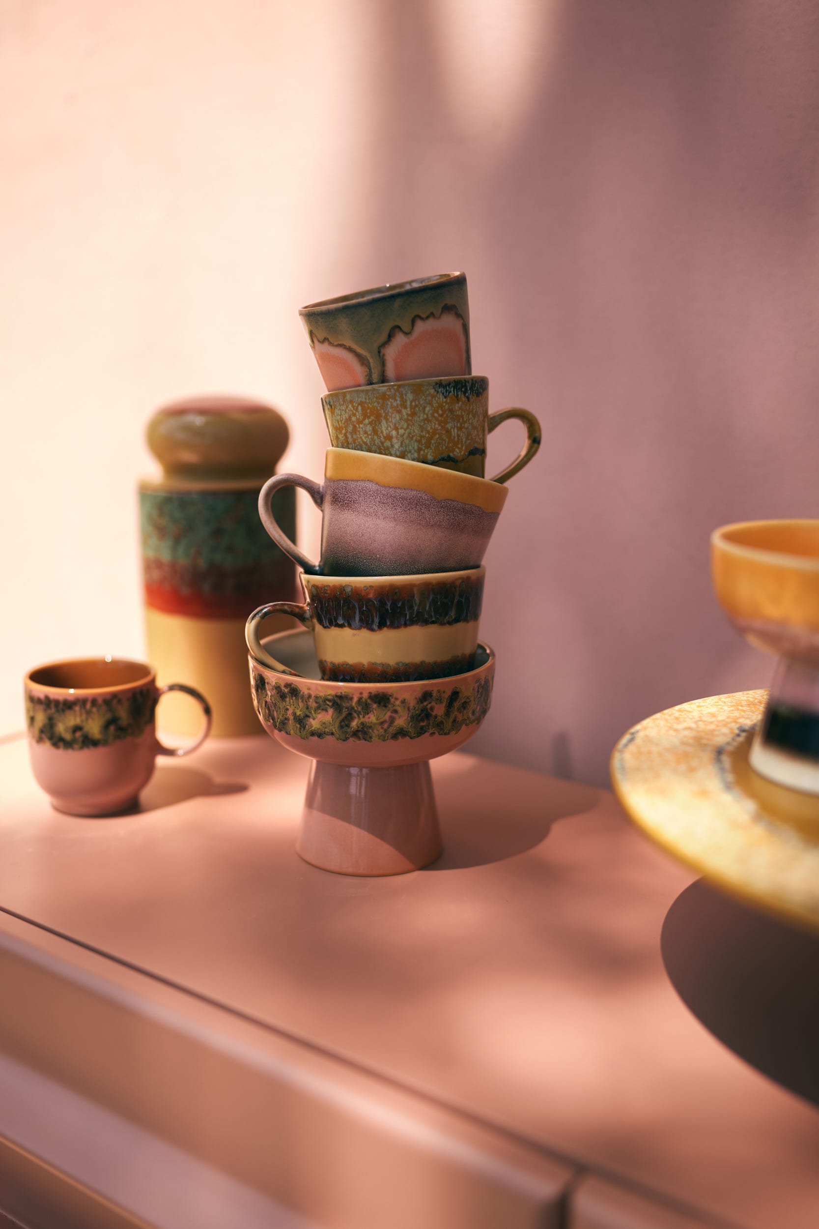 HKliving Tapasschaal 70's Ceramics Lush 12.5 cm