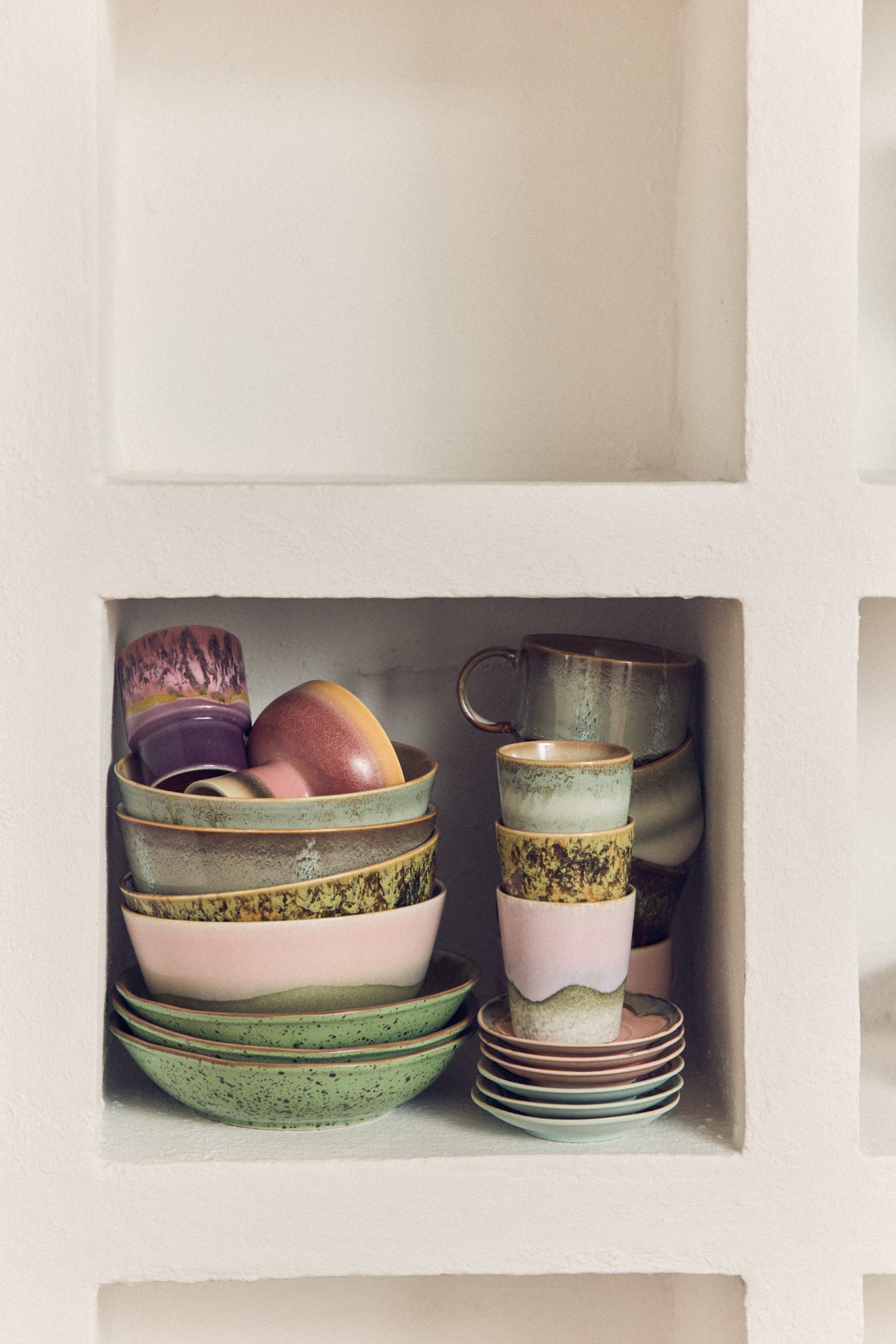 HKliving Koffiekopje 70's Ceramics Petal 0.23 L