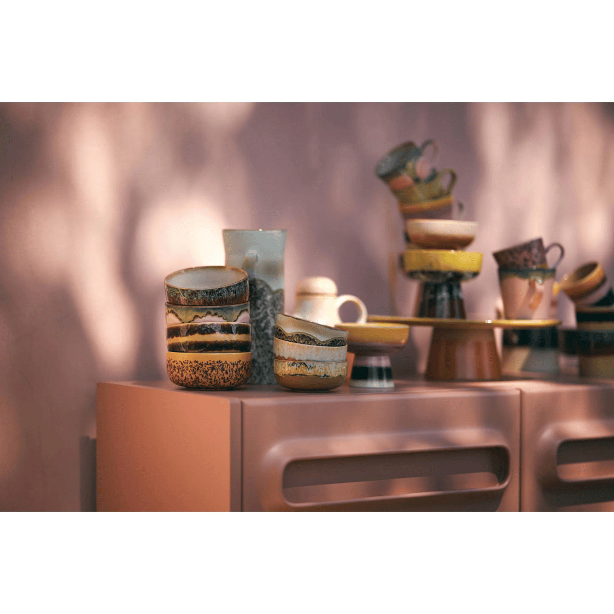 HKliving Tapaskom 70's Ceramics Dunes 11 cm