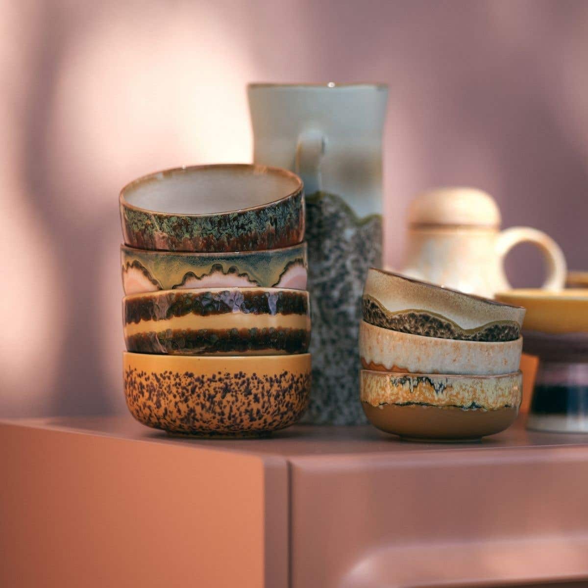 HKliving Desertkom 70's Ceramics Cove 12.5 cm