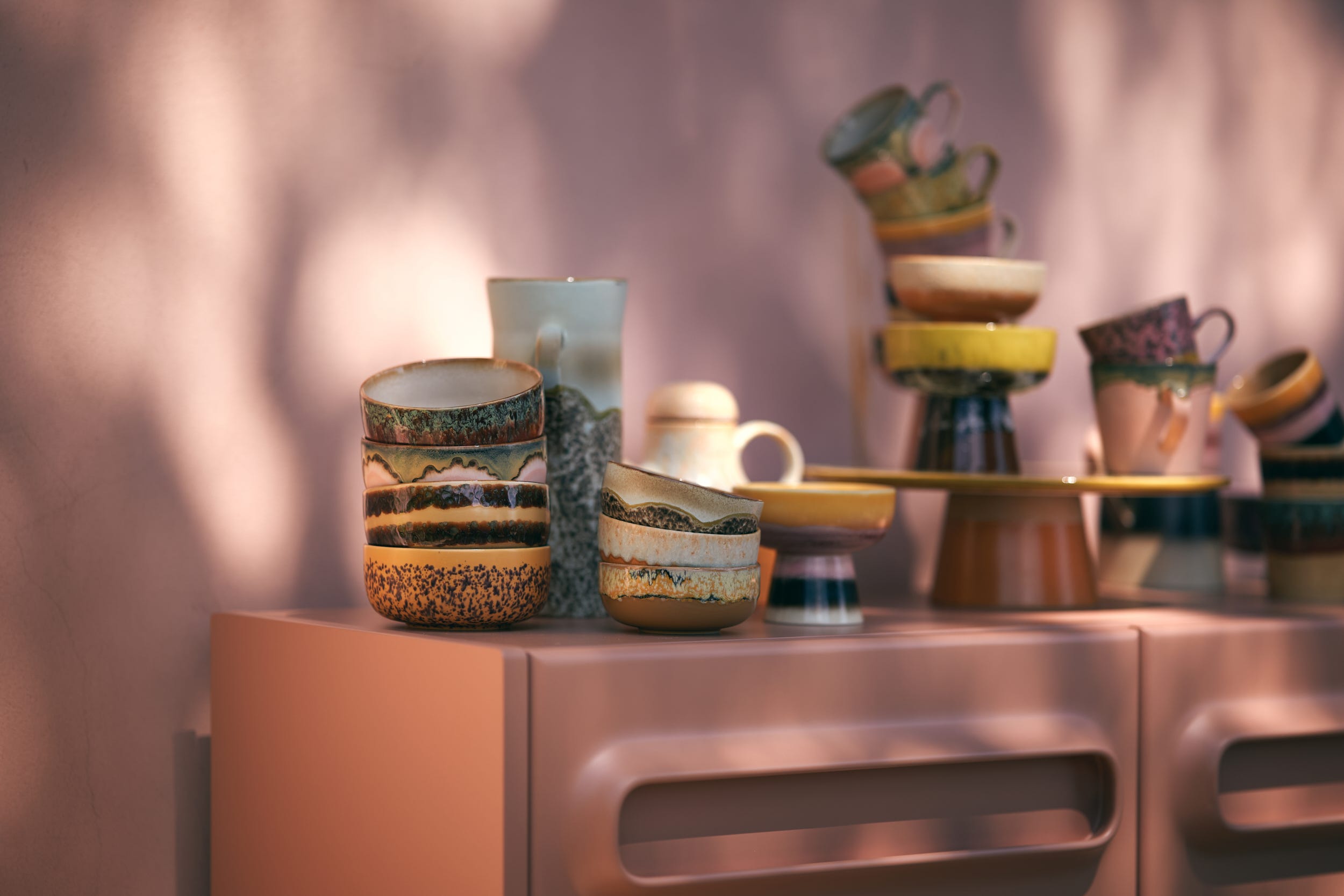 HKliving Desertkom 70's Ceramics Cliffs 12.5 cm