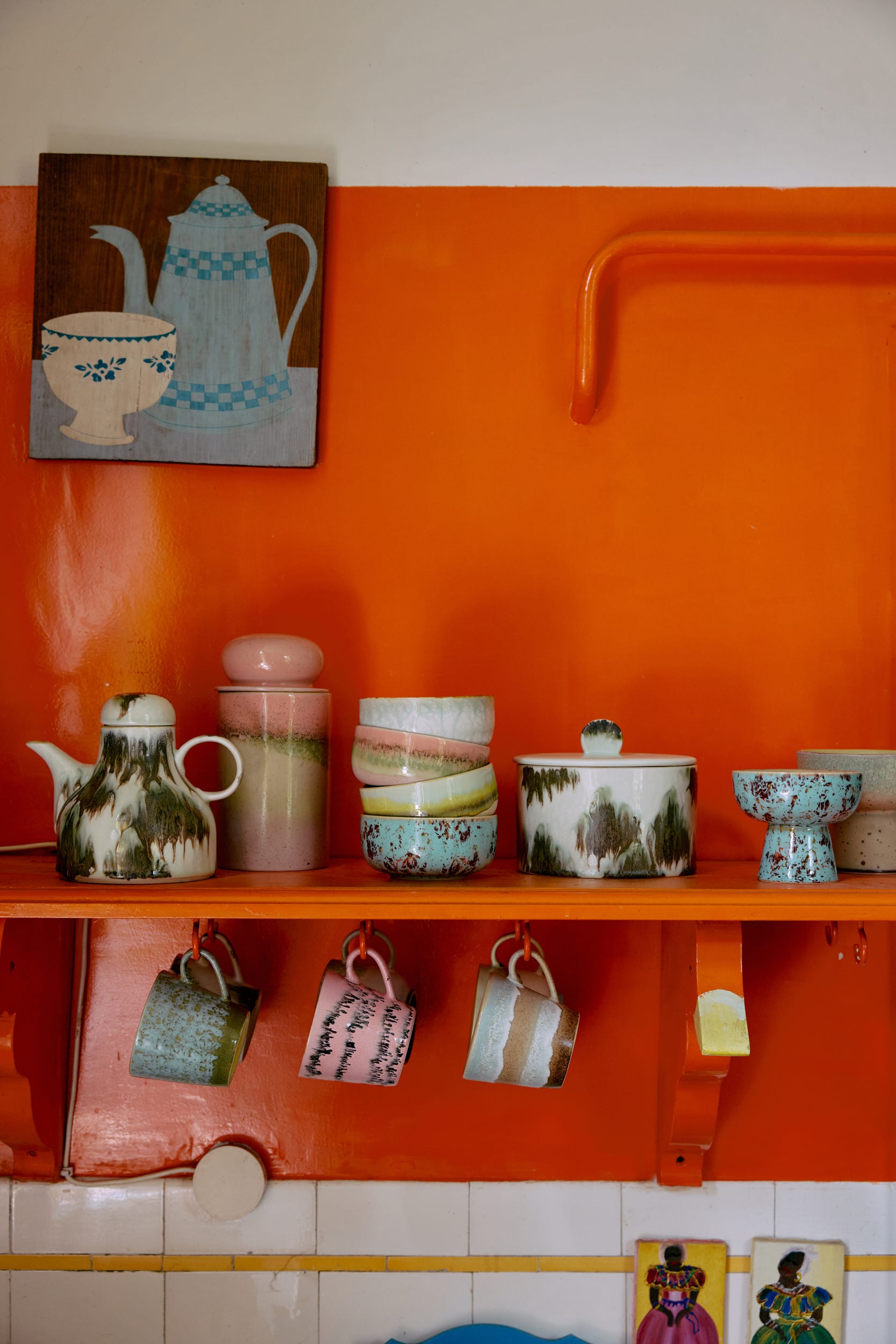 HKliving Cappuccinomok 70's Ceramics Skyline 0.33 L