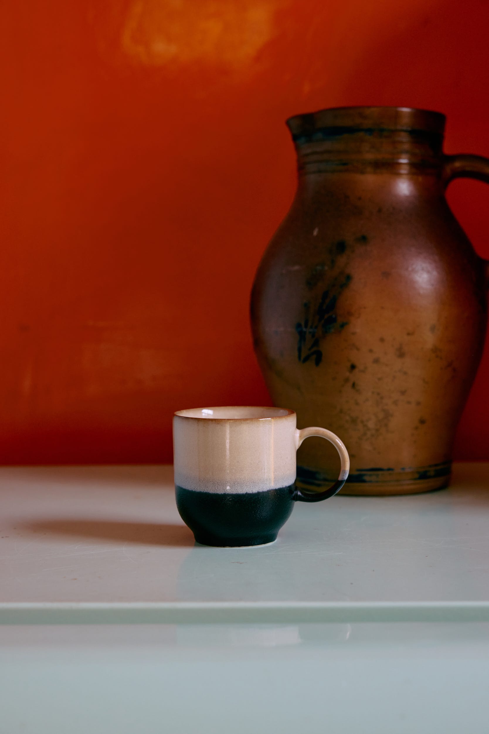 HKliving Koffiekopje 70's Ceramics Abstract 4 stuks 0.25 L