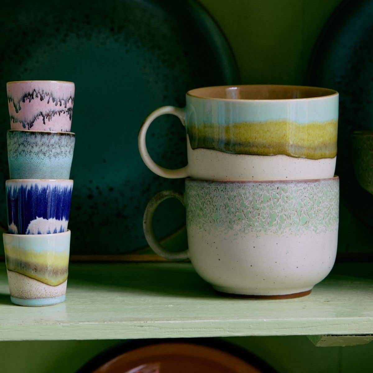 HKliving Theemok 70's Ceramics Glint 0.425 L