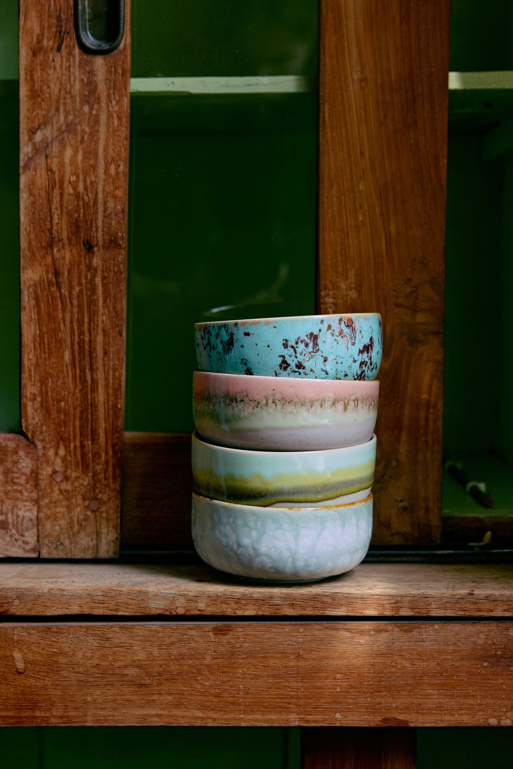 HKliving Desertkom 70's Ceramics Impression 4 stuks 12.5 cm