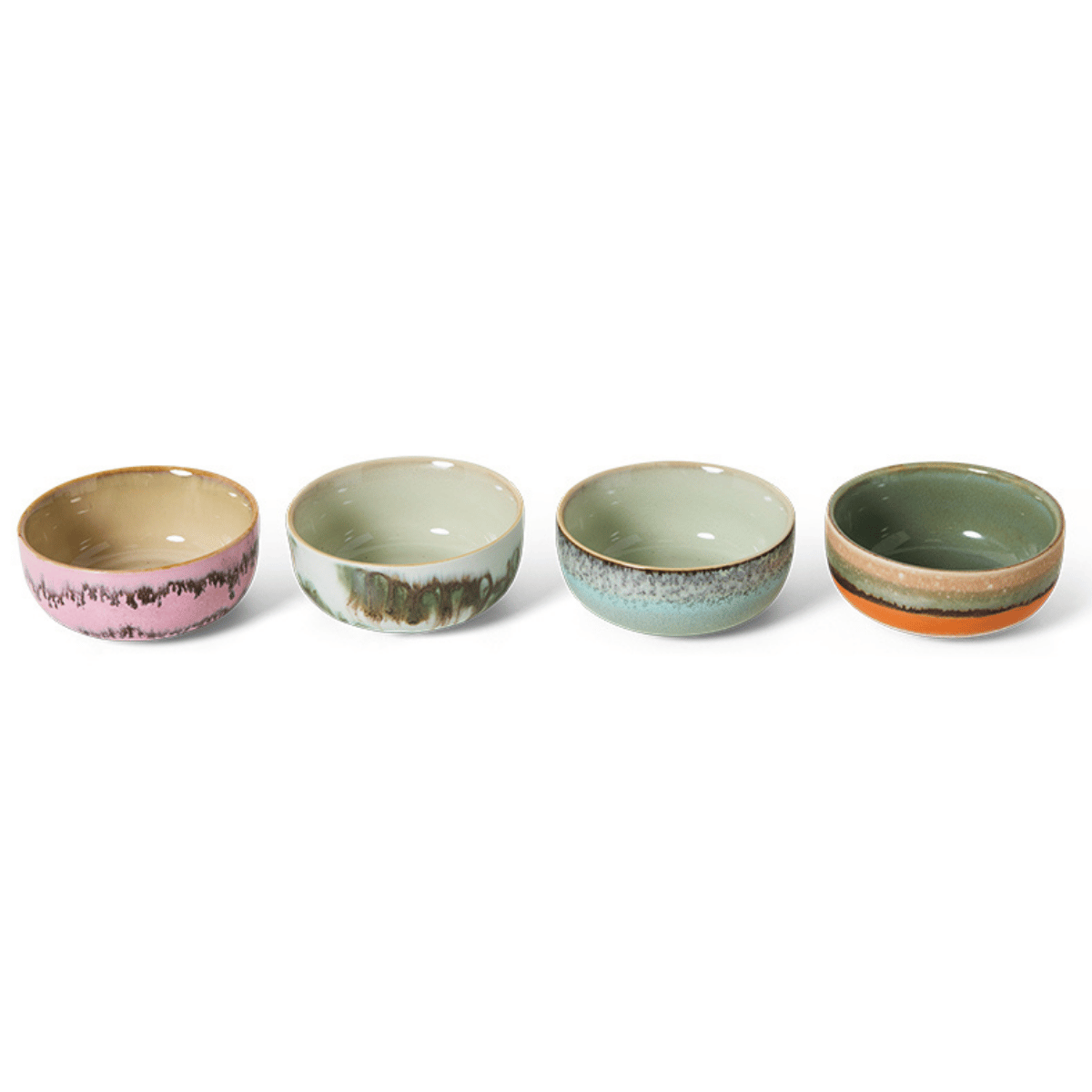 HKliving Tapaskom 70's Ceramics Renaissance 4 stuks 11 cm