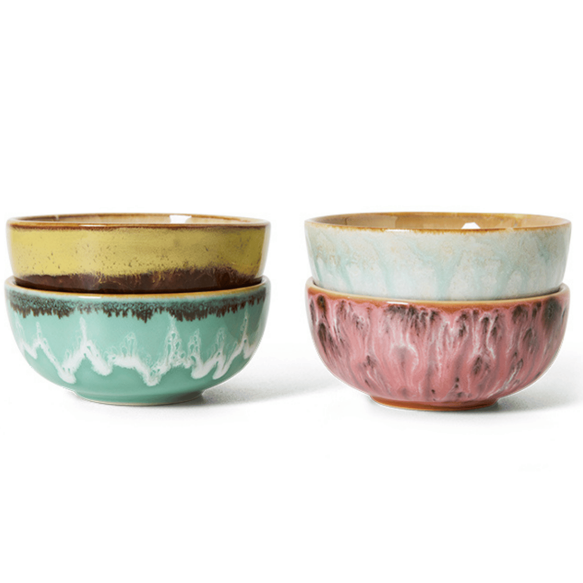 HKliving Kommetjes 70's Ceramics Modernist 8.3 cm