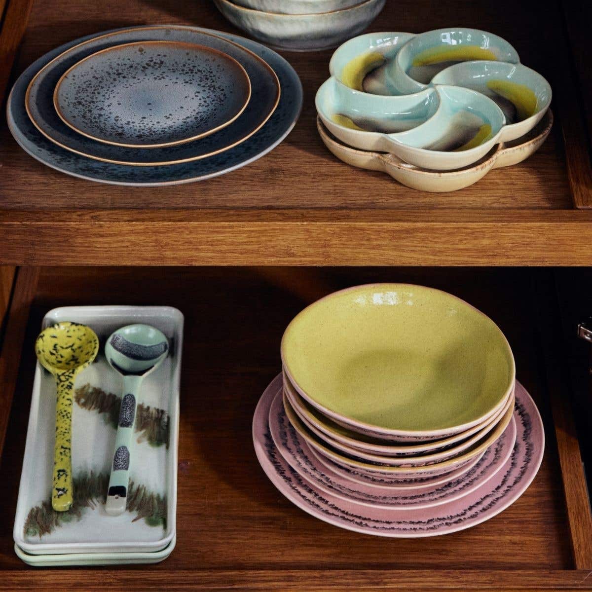 HKliving Currykom 70's Ceramics Bubble 2 stuks 21.7 cm