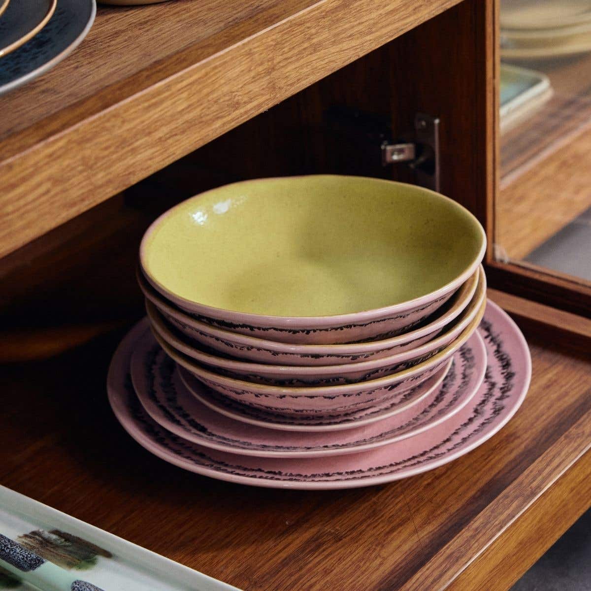 HKliving Currykom 70's Ceramics Bubble 2 stuks 21.7 cm