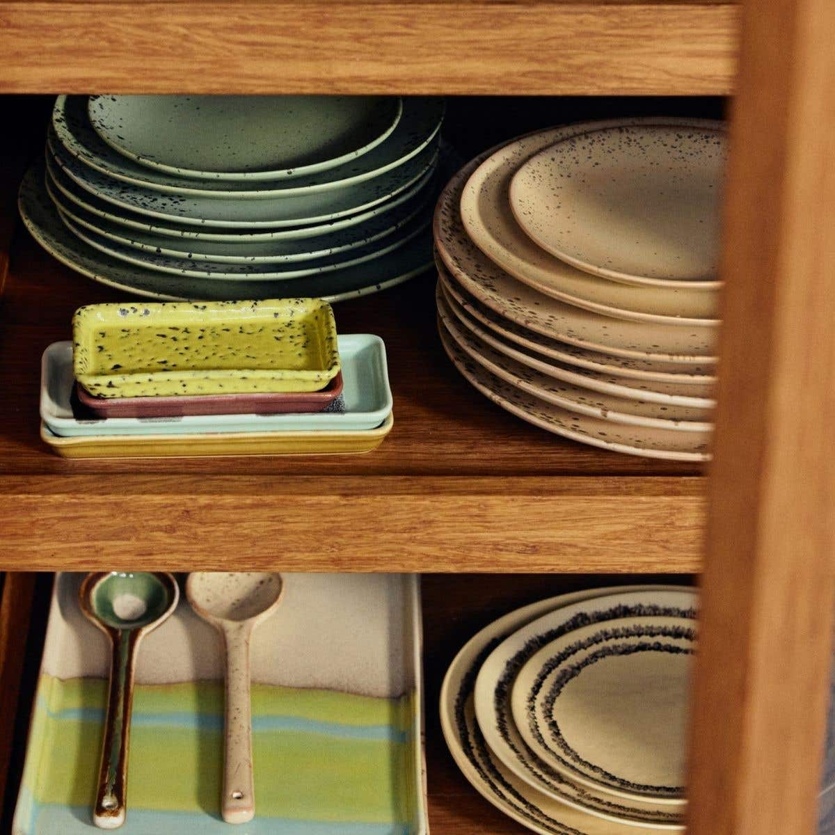 HKliving Dinerbord 70's Ceramics Grit 2 stuks 27.5 cm