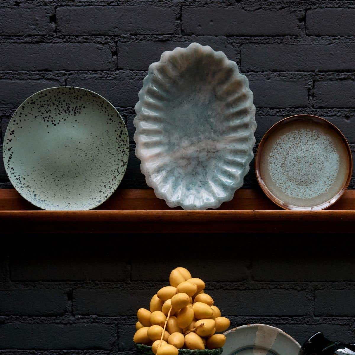HKliving Ontbijtbord 70's Ceramics Fleck 2 stuks 22 cm