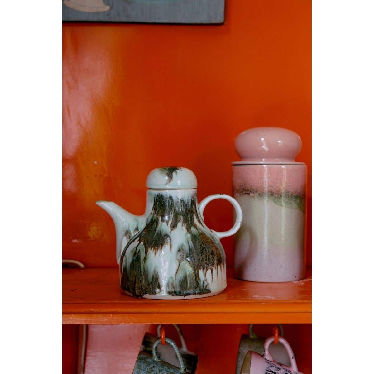 HKliving Theepot 70's Ceramics Tide 0.99 L