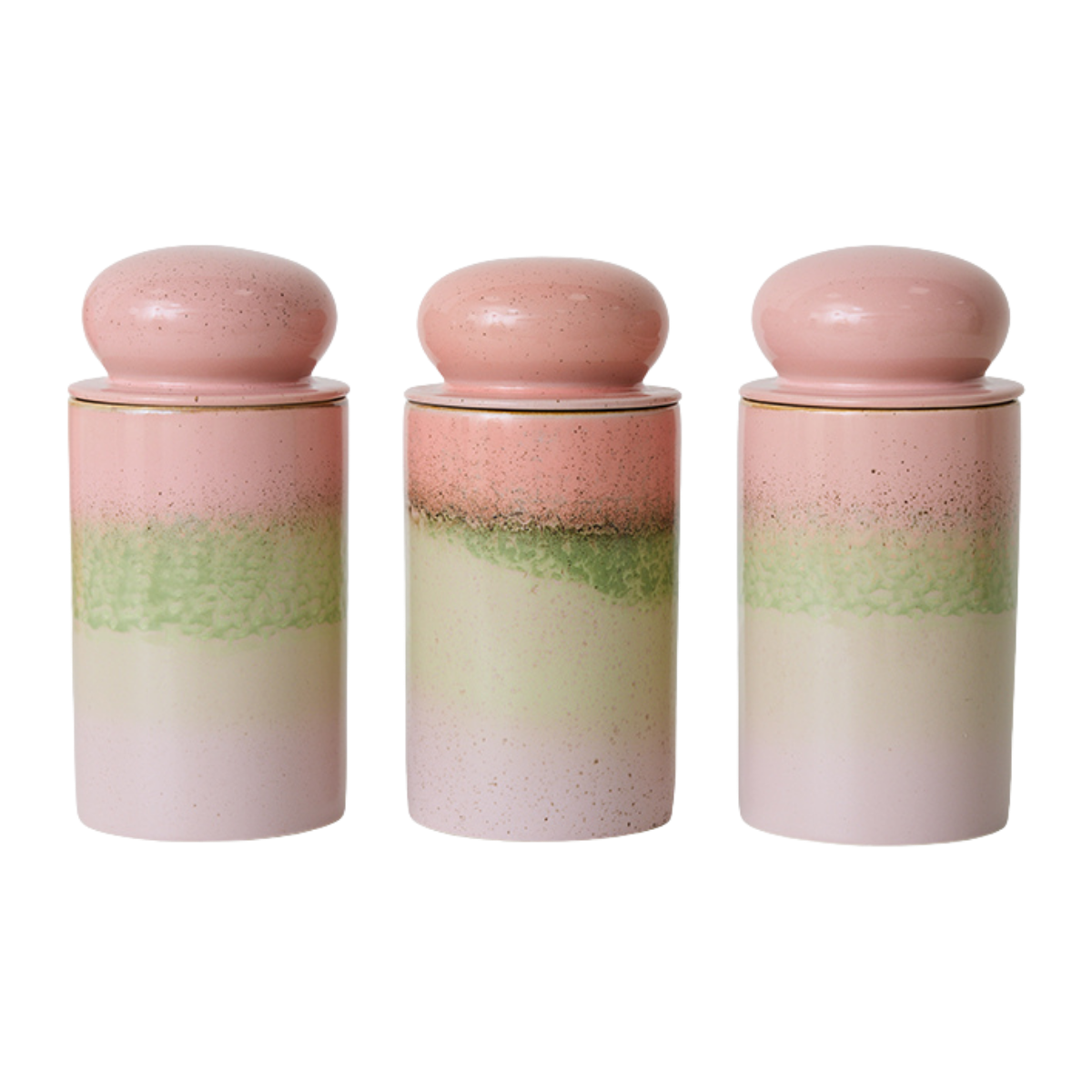 HKliving Voorraadpot 70's Ceramics Glaze 11 cm