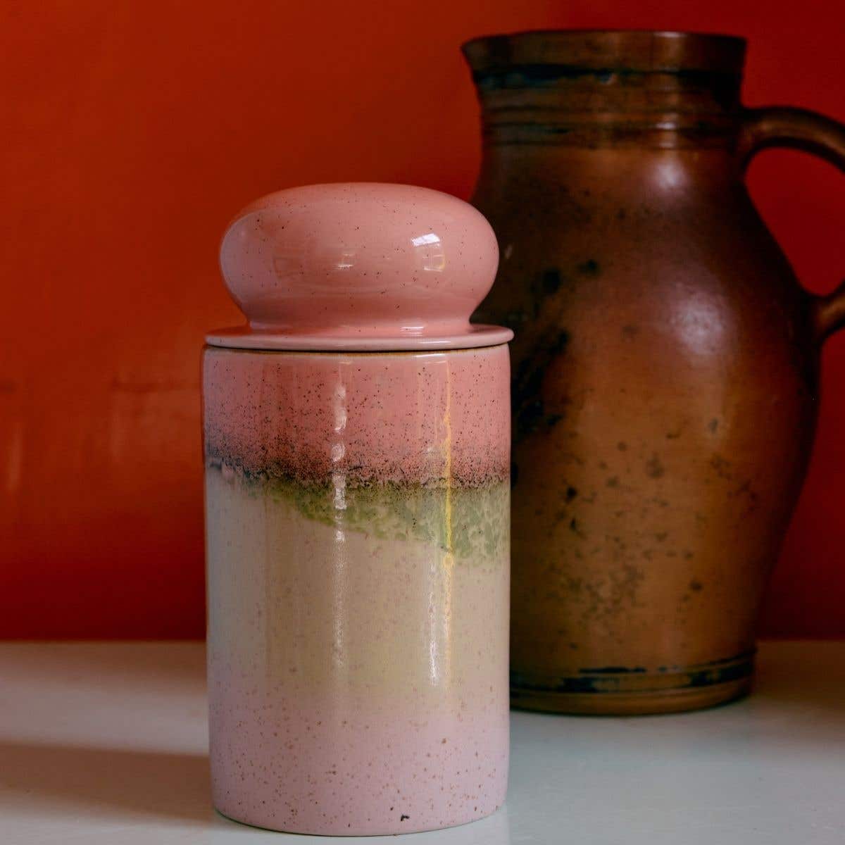HKliving Voorraadpot 70's Ceramics Glaze 11 cm