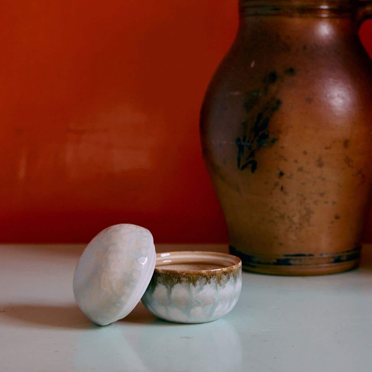 HKliving Suikerpot 70's Ceramics Petal 8 cm