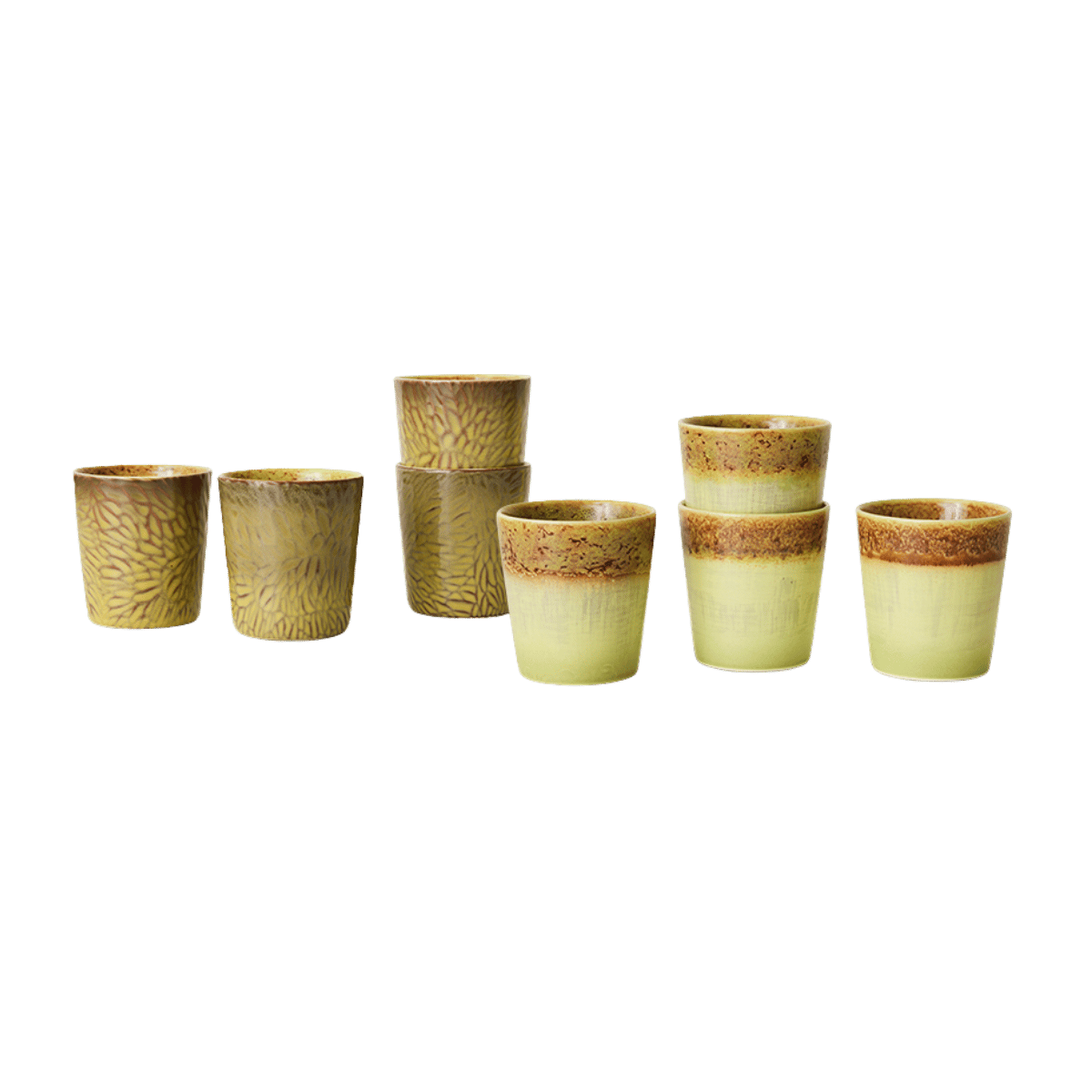 HKliving Koffiekopje 70's Ceramics Van Gogh Sunflowers 2 stuks 0.23 L