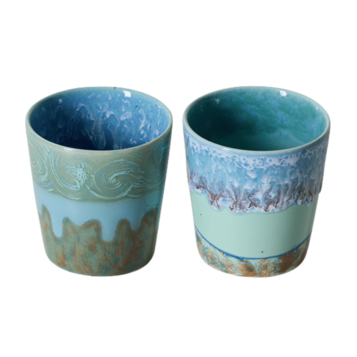 HKliving Koffiekopje 70's Ceramics Van Gogh Self Portrait 2 stuks 0.23 L