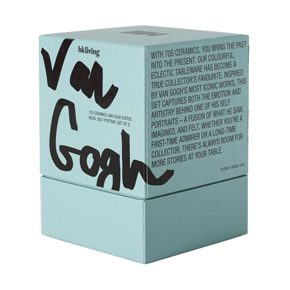 HKliving Koffiekopje 70's Ceramics Van Gogh Self Portrait 2 stuks 0.23 L