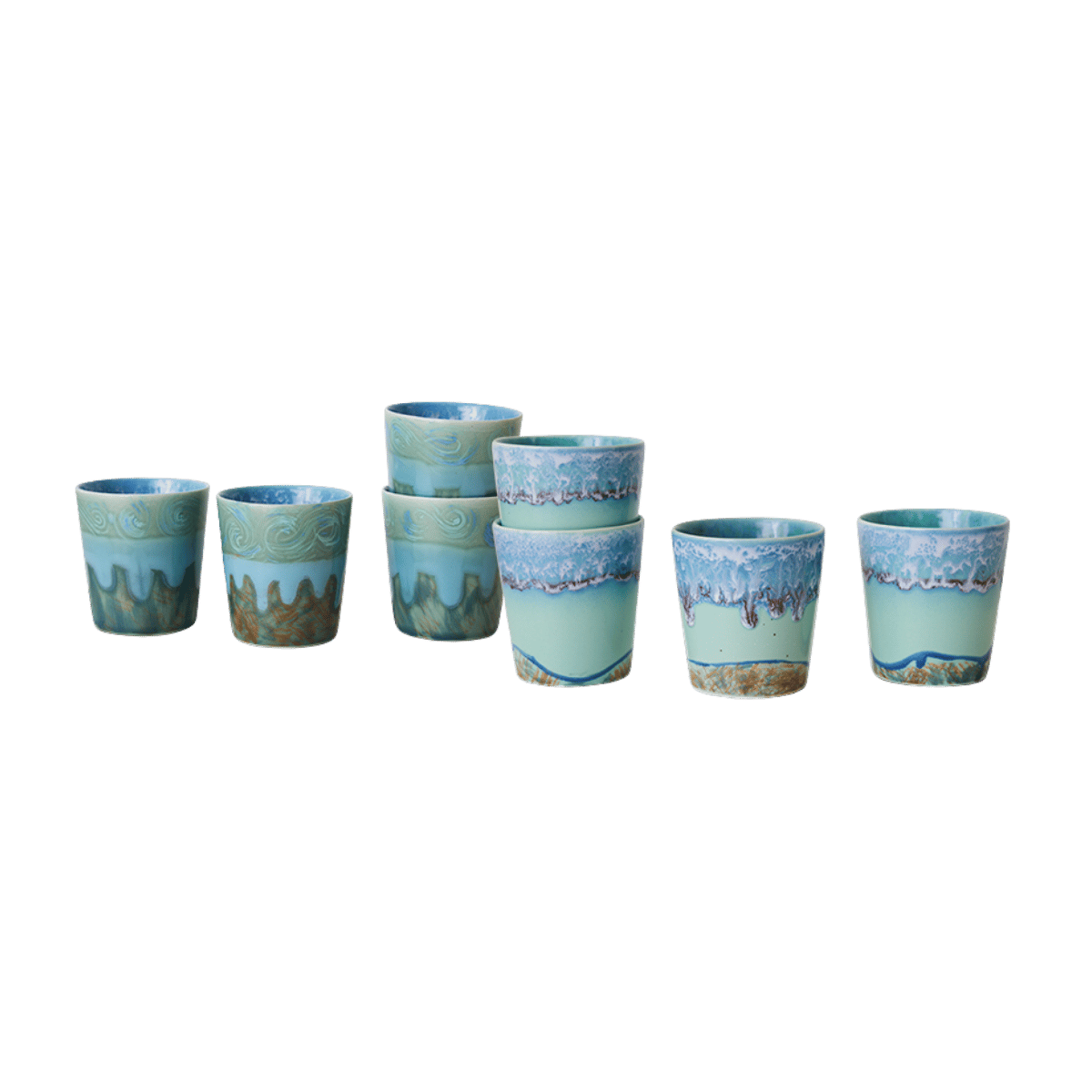HKliving Koffiekopje 70's Ceramics Van Gogh Self Portrait 2 stuks 0.23 L