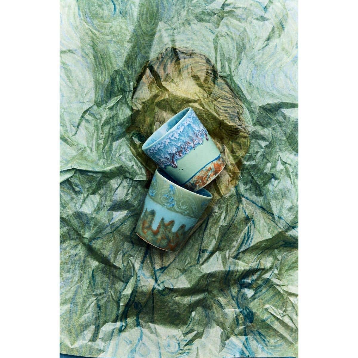 HKliving Koffiekopje 70's Ceramics Van Gogh Self Portrait 2 stuks 0.23 L