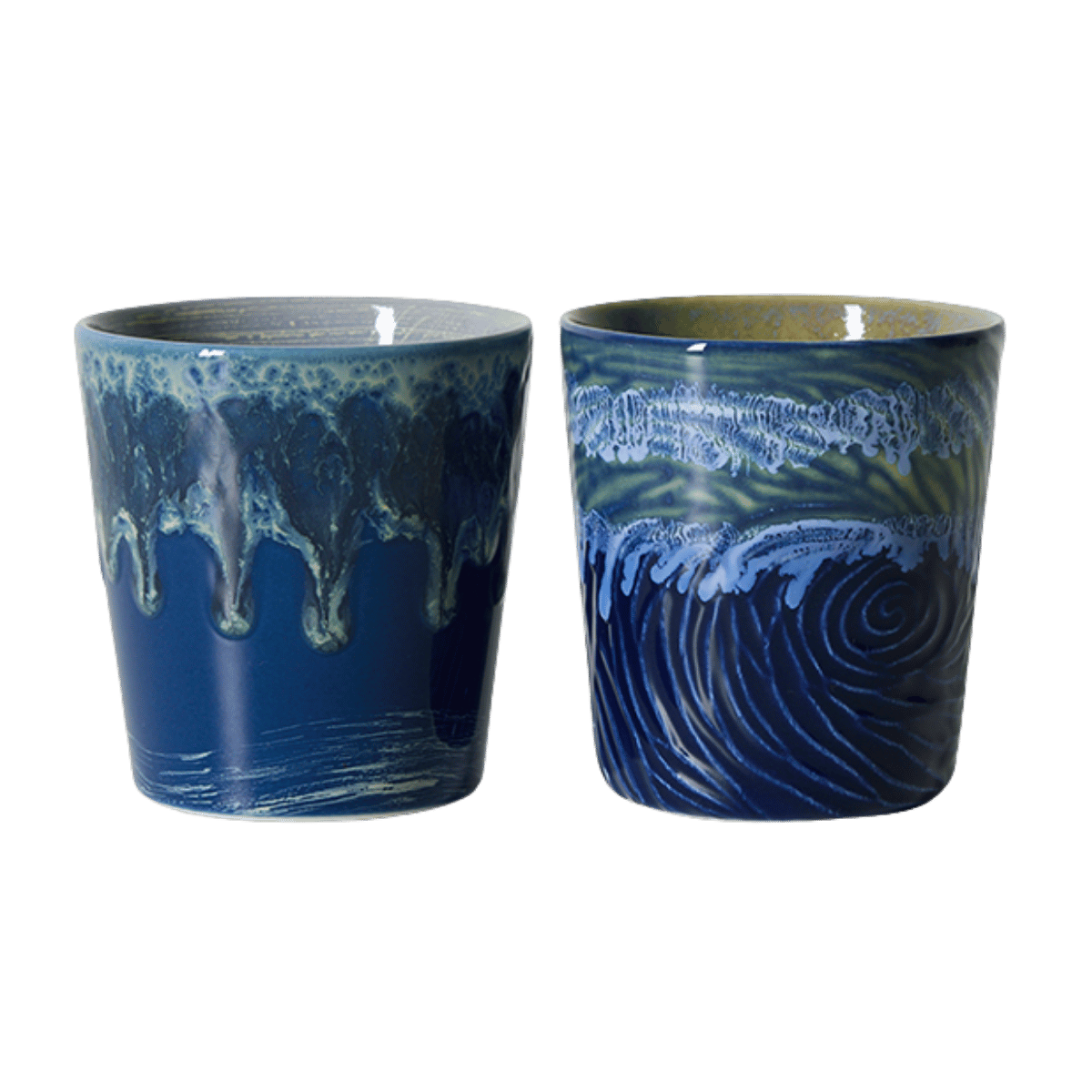 HKliving Koffiekopje 70's Ceramics Van Gogh Starry Night 2 stuks 0.23 L