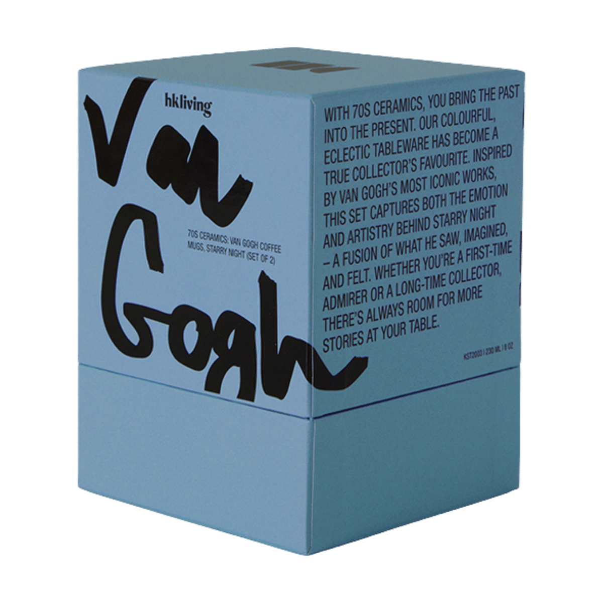 HKliving Koffiekopje 70's Ceramics Van Gogh Starry Night 2 stuks 0.23 L