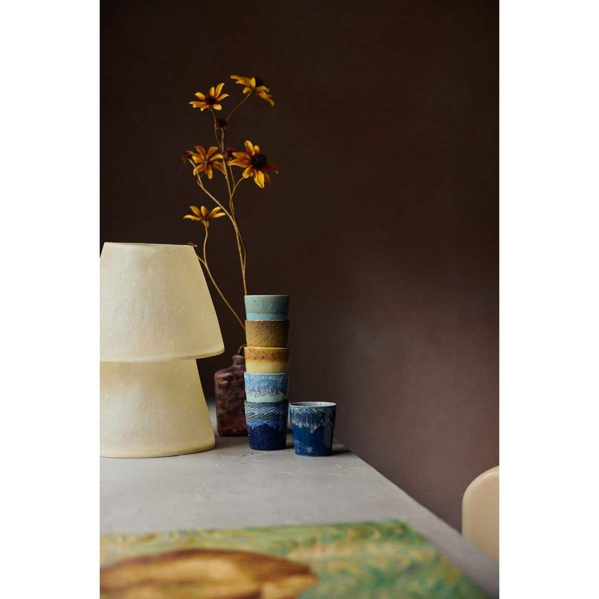 HKliving Koffiekopje 70's Ceramics Van Gogh Starry Night 2 stuks 0.23 L