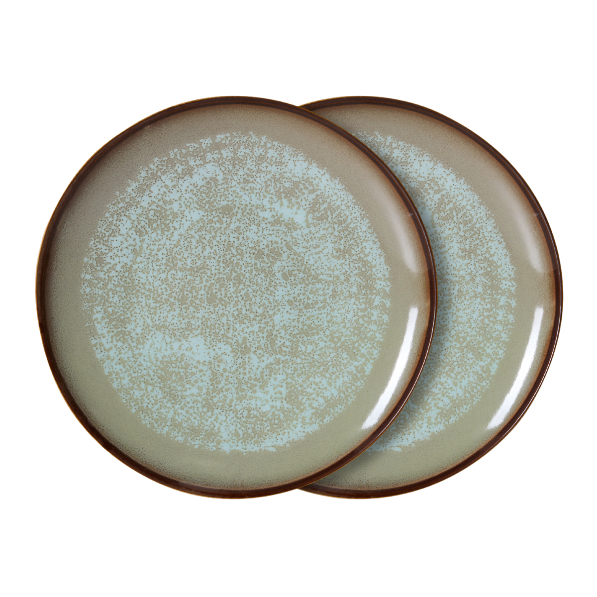 HKliving Dinerbord 70's Ceramics Contrast 2 stuks 27.5 cm