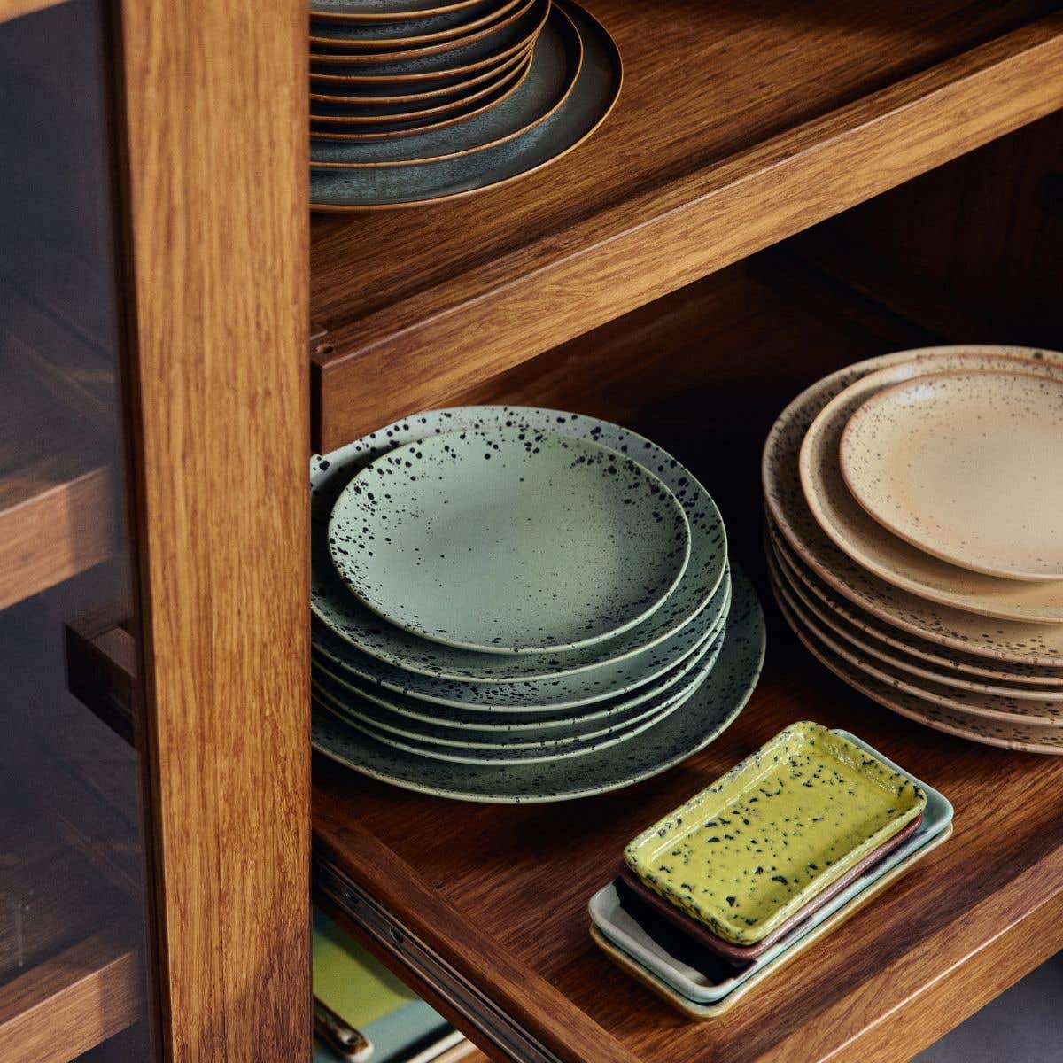 HKliving Dinerbord 70's Ceramics Fleck 2 stuks 27.5 cm