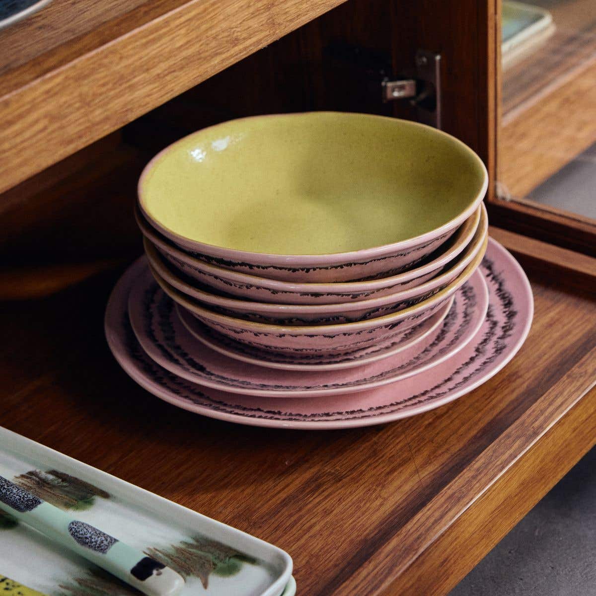 HKliving Dinerbord 70's Ceramics Bubble 2 stuks 27.5 cm