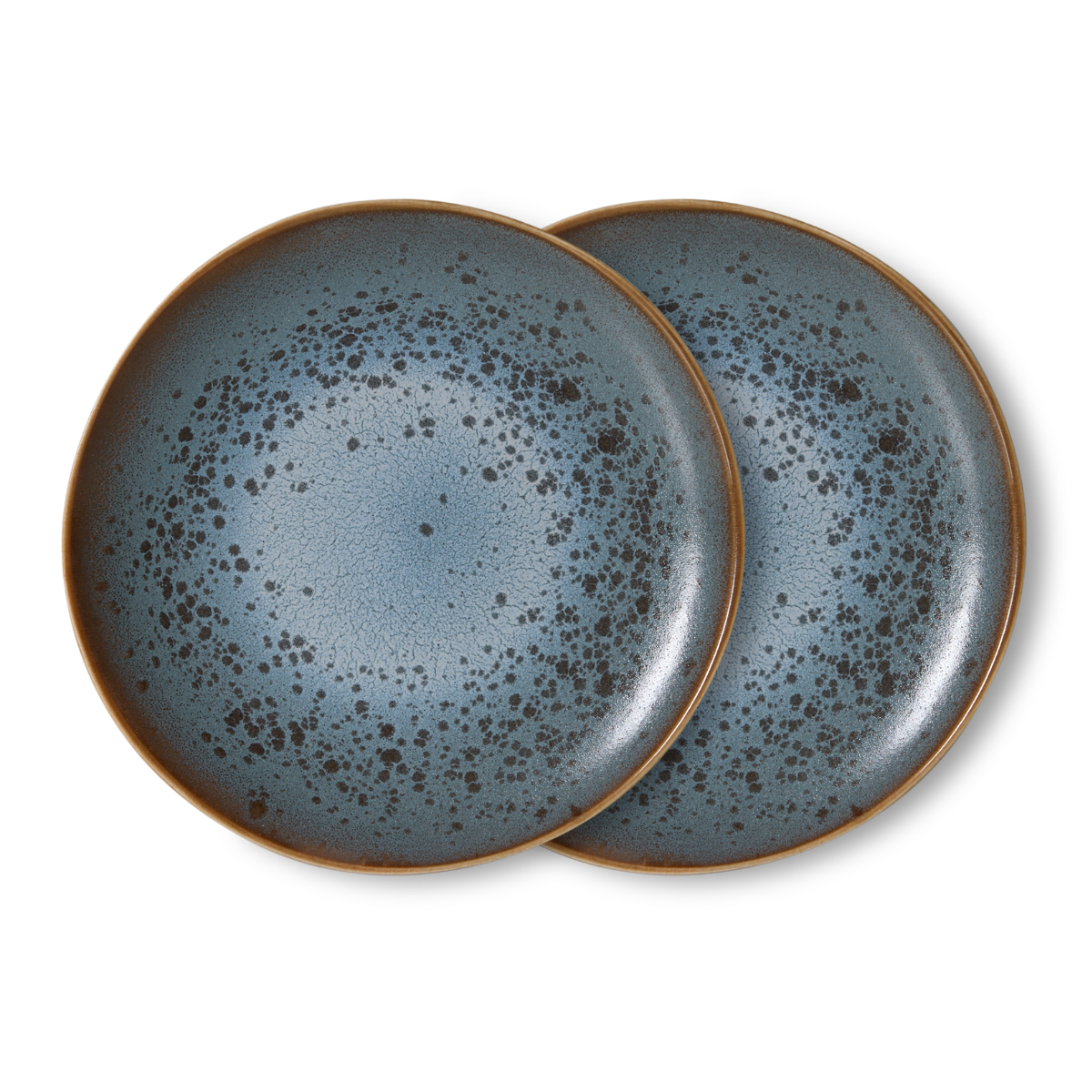 HKliving Ontbijtbord 70's Ceramics Mineral 2 stuks 22 cm