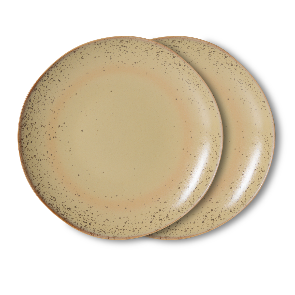 HKliving Desertbord 70's Ceramics Grit 2 stuks 17.5 cm