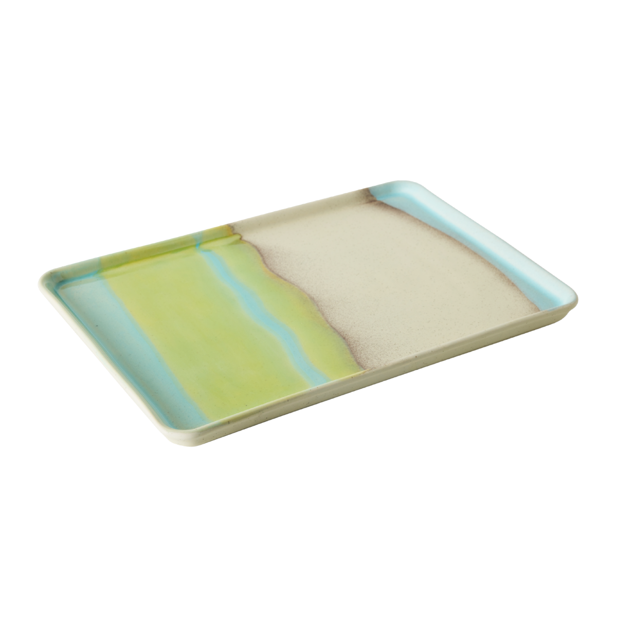 HKliving Serveerschaal Large 70's Ceramics Glint 33 x 22.5 x 2 cm
