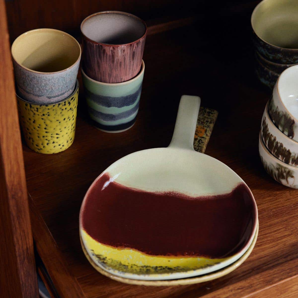 HKliving Koffiekopje 70's Ceramics Rhubarb 0.23 L