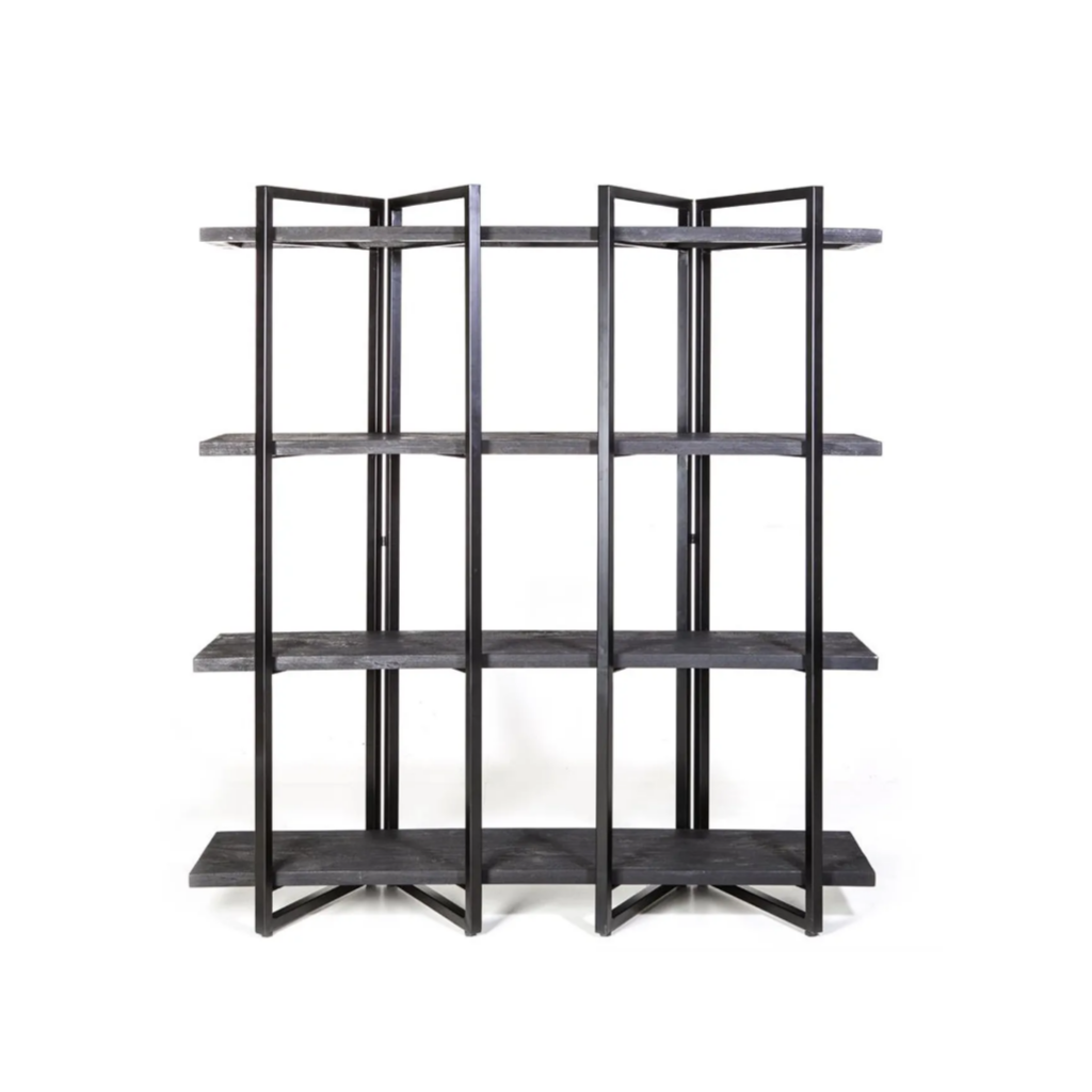 Eleonora Wandkast Eddy Hoog Zwart 160 x 44 x 180 cm