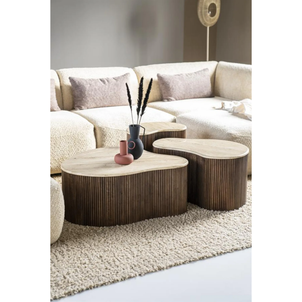 Eleonora Salontafel Mari Bruin 70 x 47 x 38 cm