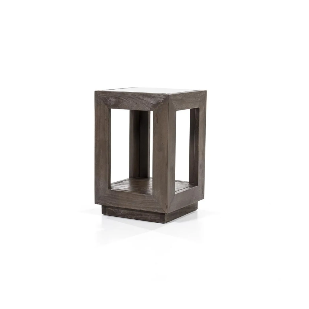 Bijzettafel Liam 40x40x60 bruin