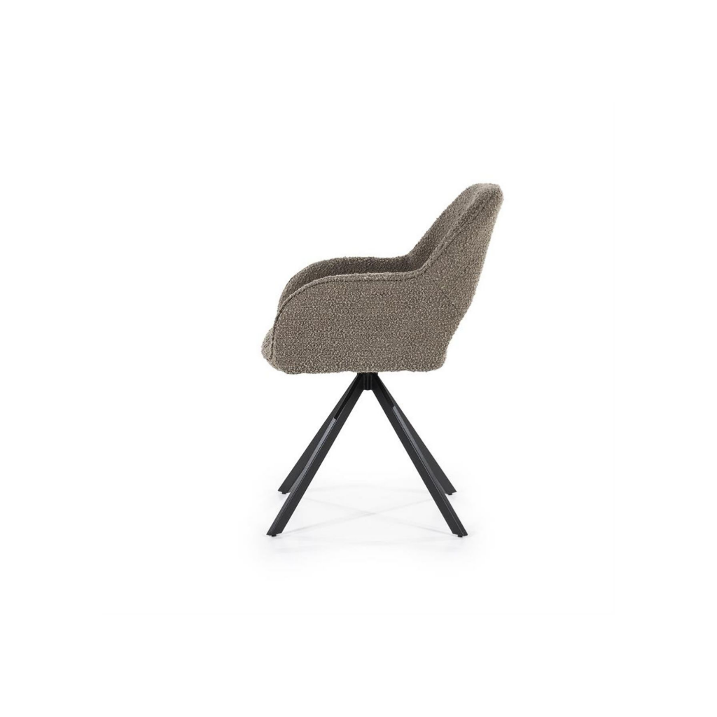 Eleonora Stoel Fabio Spark Bruin 56 x 58 x 85.5 cm
