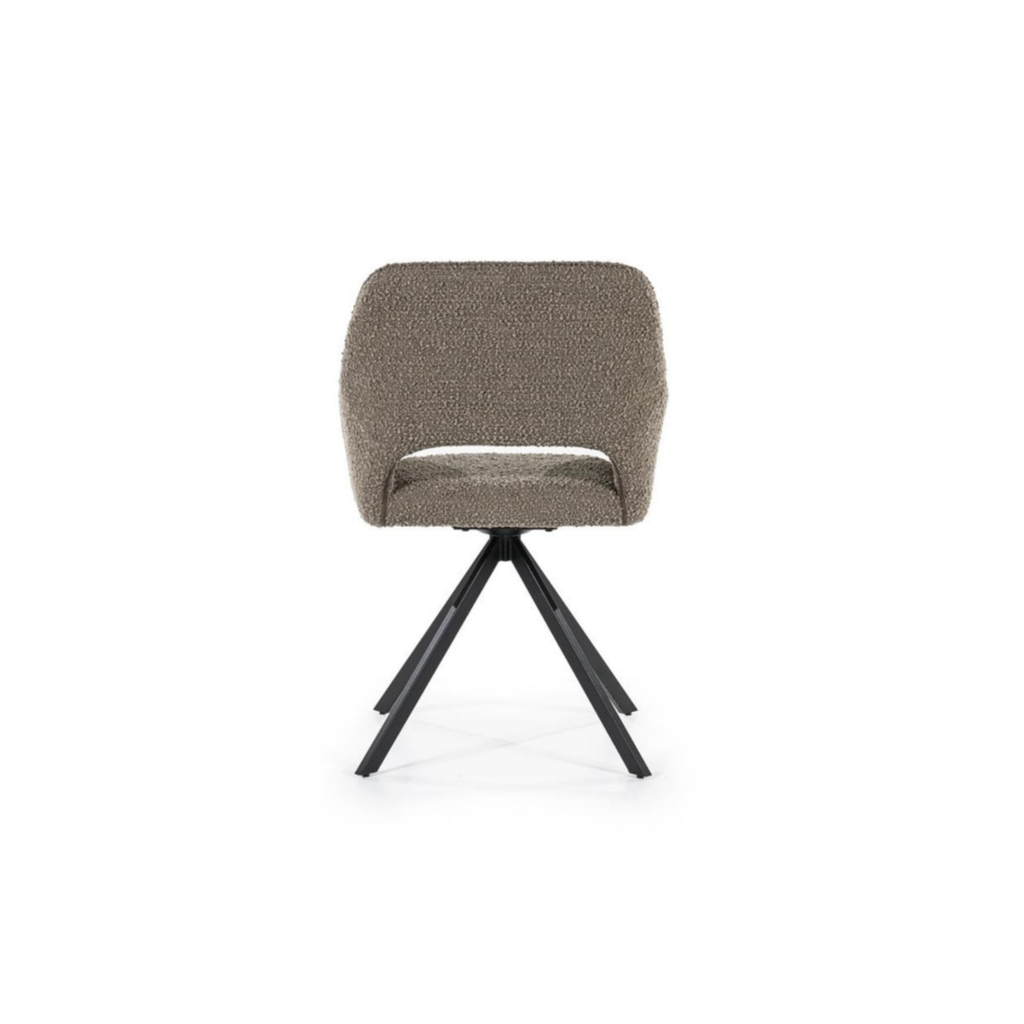 Eleonora Stoel Fabio Spark Bruin 56 x 58 x 85.5 cm