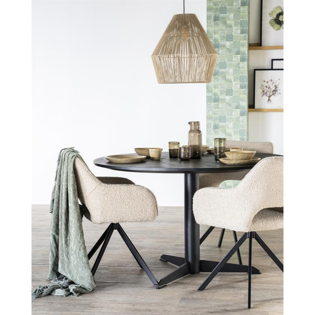 Eleonora Stoel Fabio Spark Bruin 56 x 58 x 85.5 cm