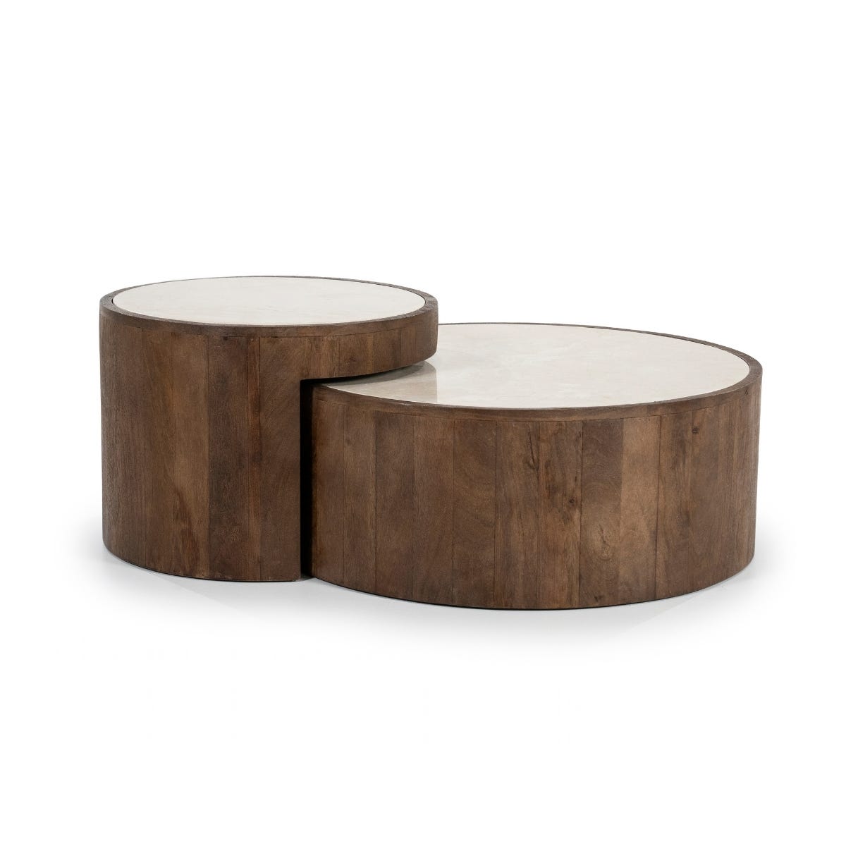 Eleonora Salontafel Hazel Set Bruin 55 x 55 x 40 cm