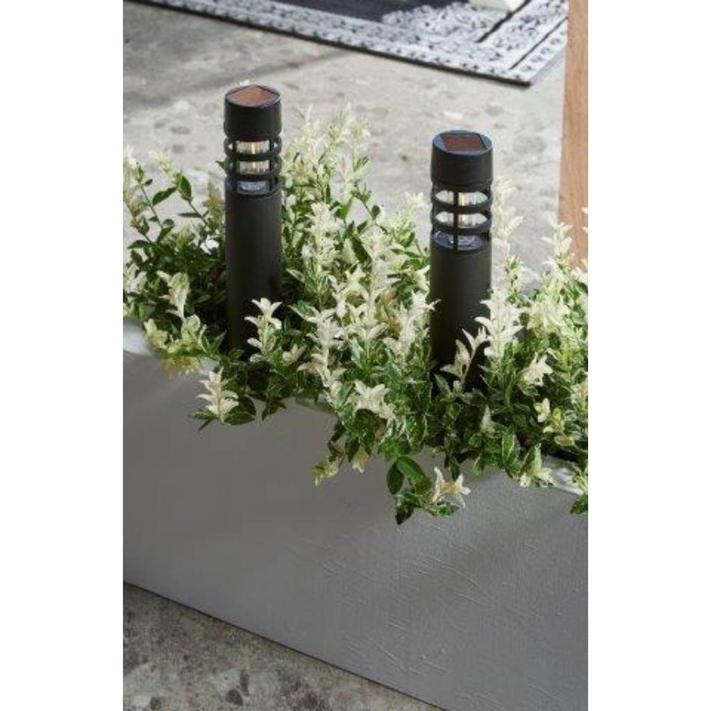 Luxform Lighting solar tuinlamp Montelimar zwart D 6,2 H 38,8 cm