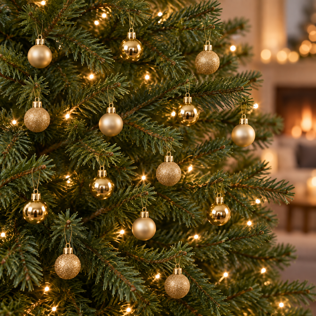 Decoris Kerstbal Kunststof Goud 14 stuks 3 cm