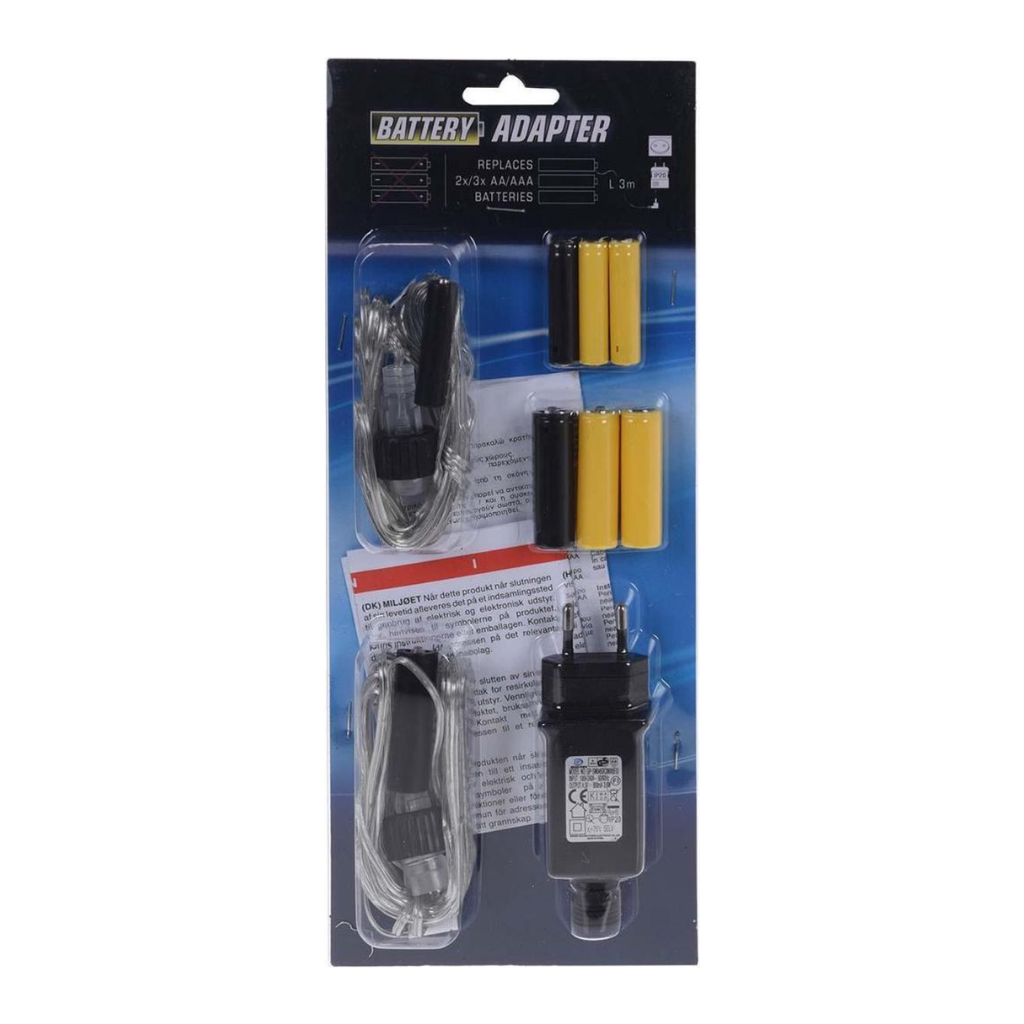 Batterij Adapterset 4 x AA + 4 x AAA