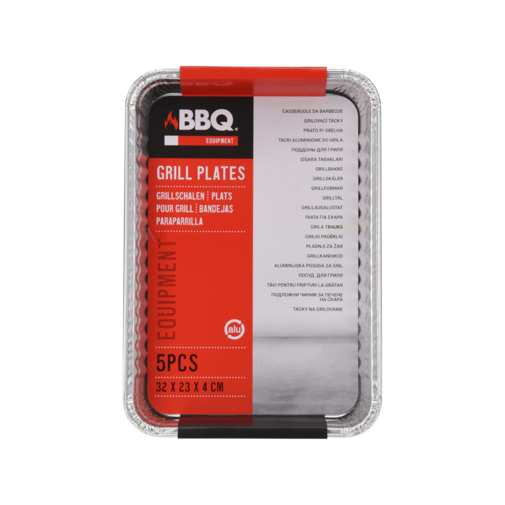 Barbecue Grillschalen 5 stuks 34 x 23 x 2.5 cm